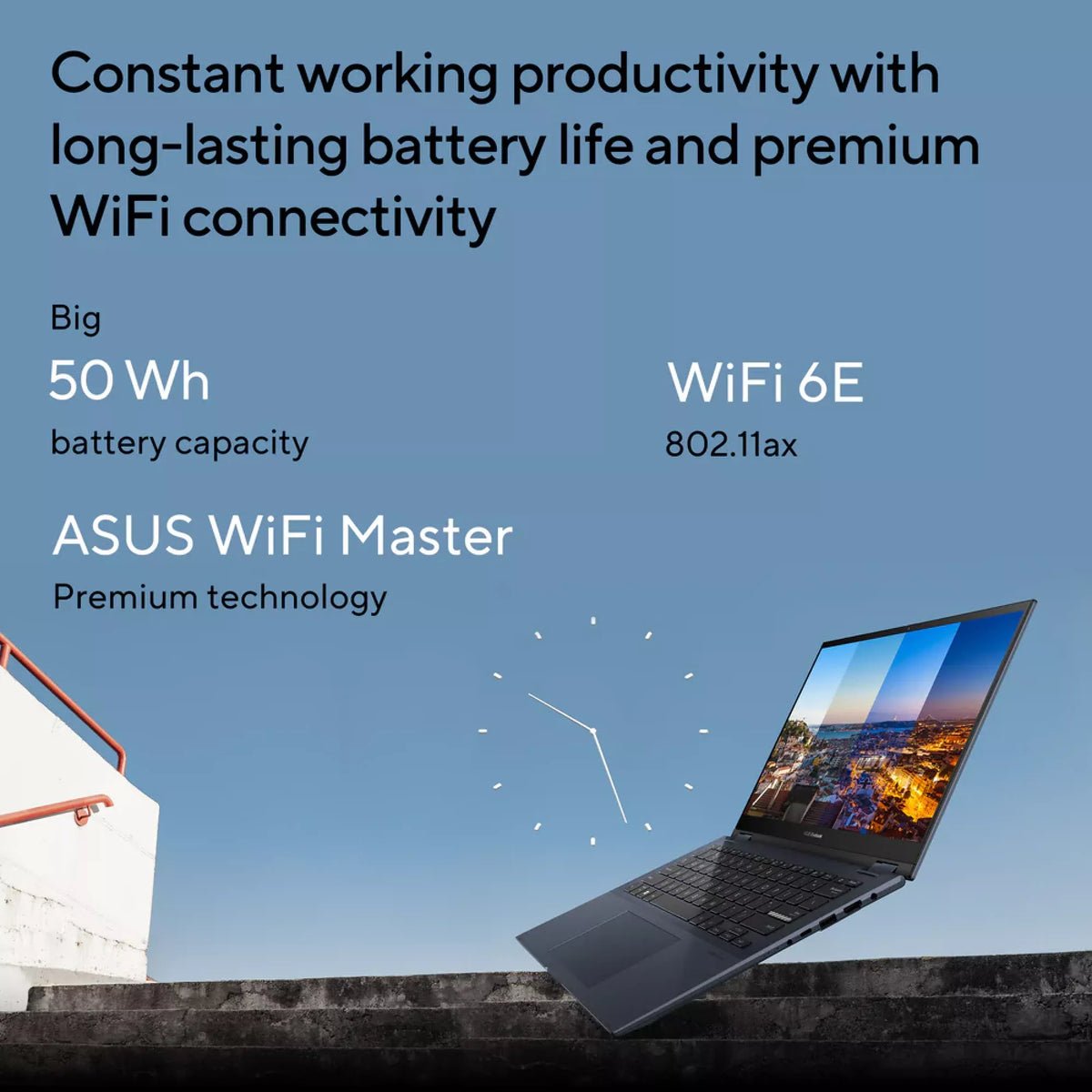 Asus VivoBook S14 TP3402VA-LZ255W Intel Core I5 1335U 8GB 512GB SSD 14 Inch Touch Flip Windows 11 Home, Silver Laptop - Image 2