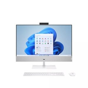 HP Pavilion All-in-One 24-CA2187NH Intel Core i5 8GB 512GB SSD, NVIDIA GeForce RTX 3050 4GB Graphics, 23.8Inch Full HD, HP 710 White Wireless Keyboard Mouse Combo, No Windows, Desktop