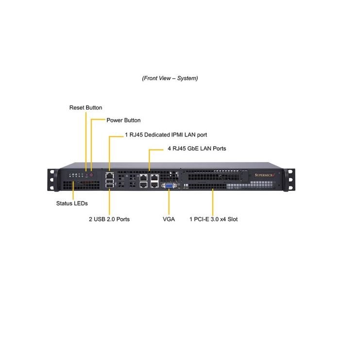 Supermicro 1U Embedded System (SYS-5019A-FTN4) - Image 4