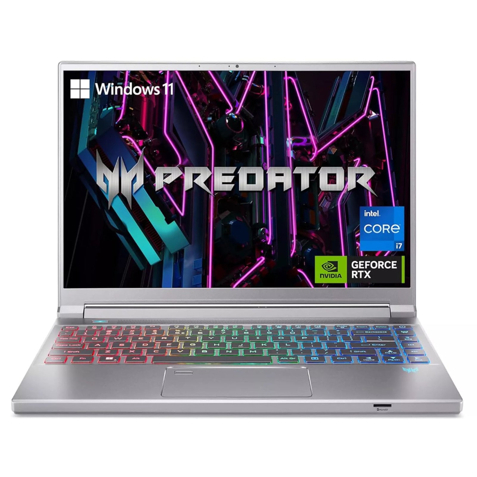 Acer Predator Triton 14 PT14-51-78B4 Intel Core i7 16GB 512GB SSD 14Inch Full HD Windows 11 Home Silver Gaming Laptop