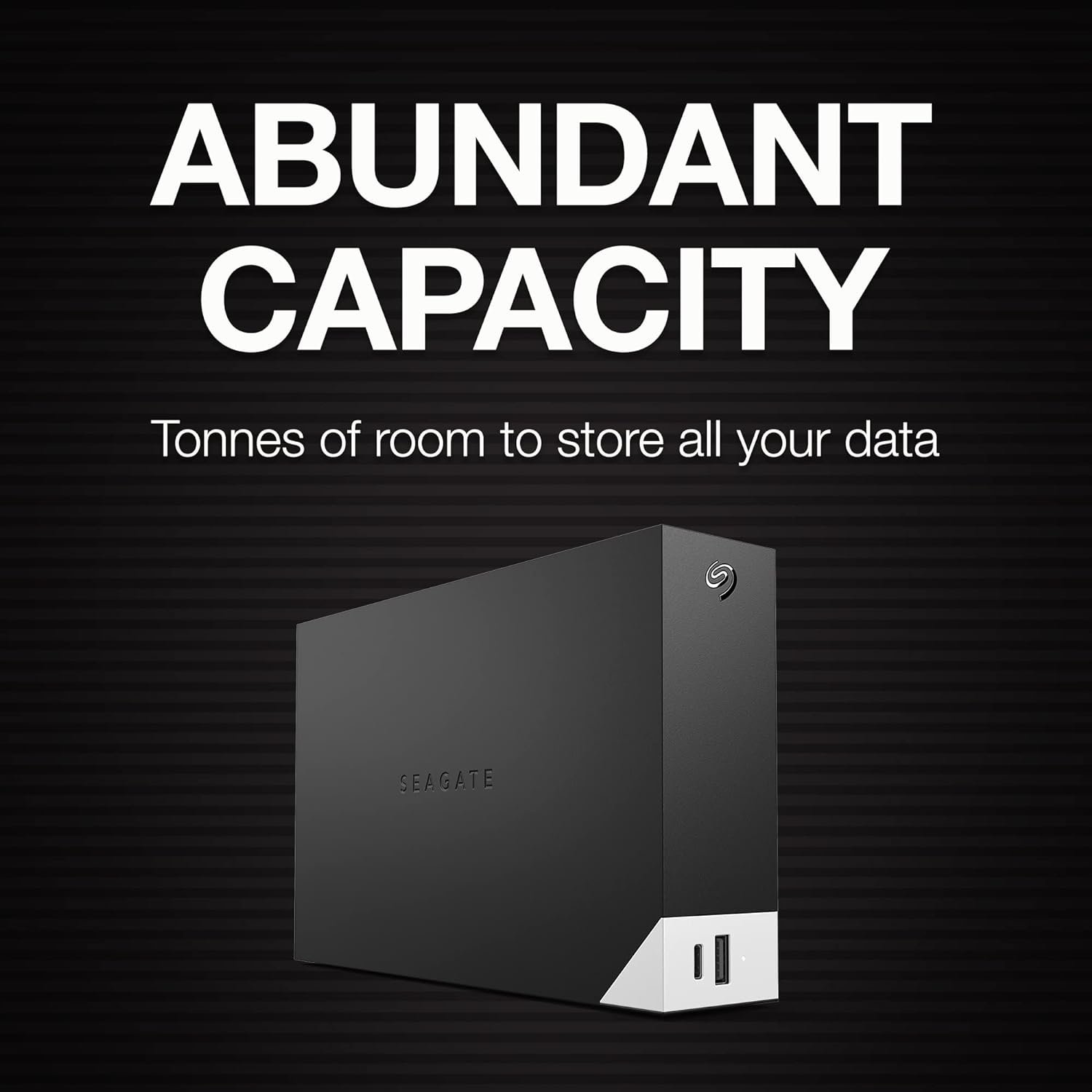Seagate 14TB One Touch Desktop External Drive with Built-In Hub (Black) STLC14000400 - Image 5