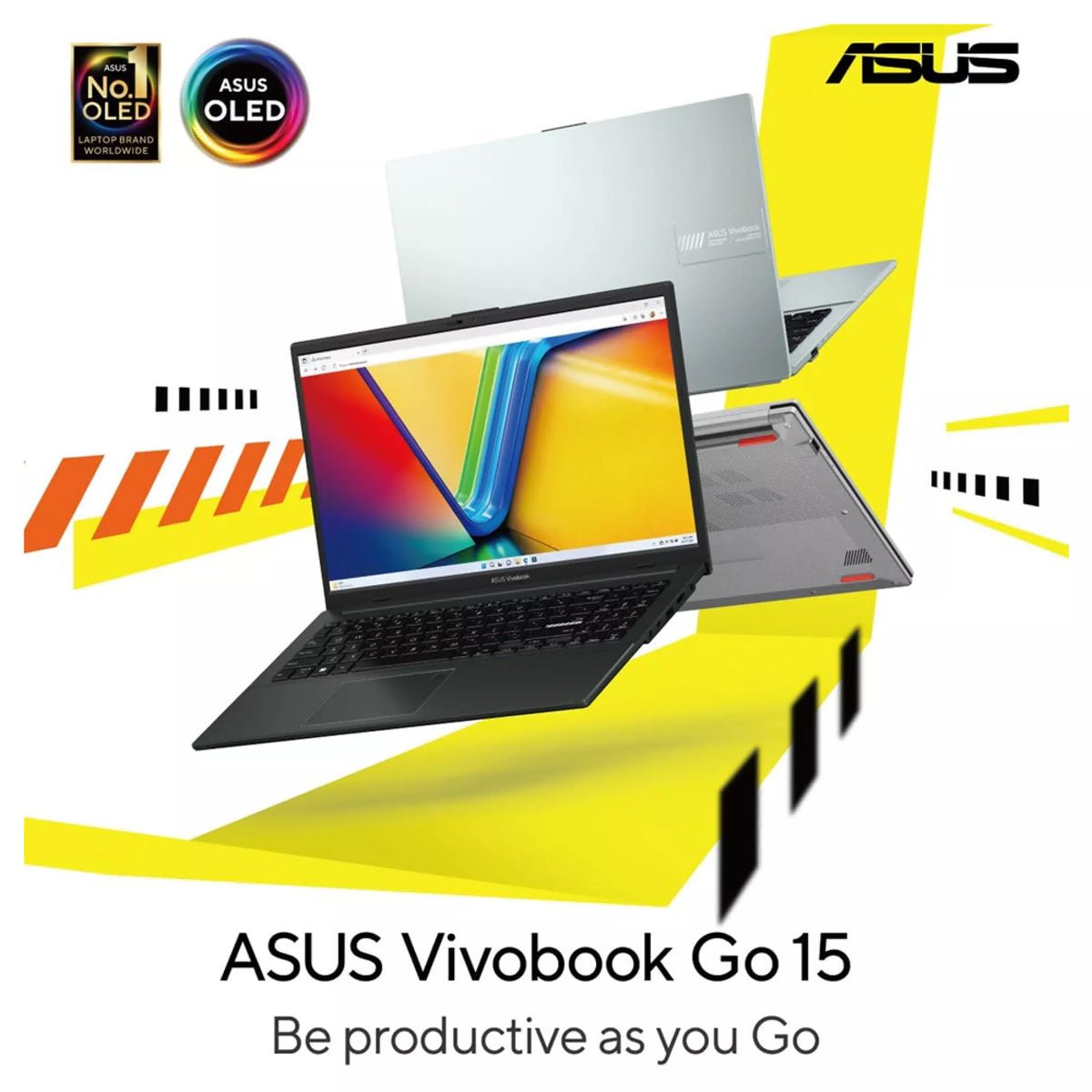 Asus VivoBook E1504FA-OLEDR5W AMD RYZEN R5 7520U 16GB 512GB SSD 15.6Inch OLED Full HD Windows 11 Home, Black Laptop - Image 3