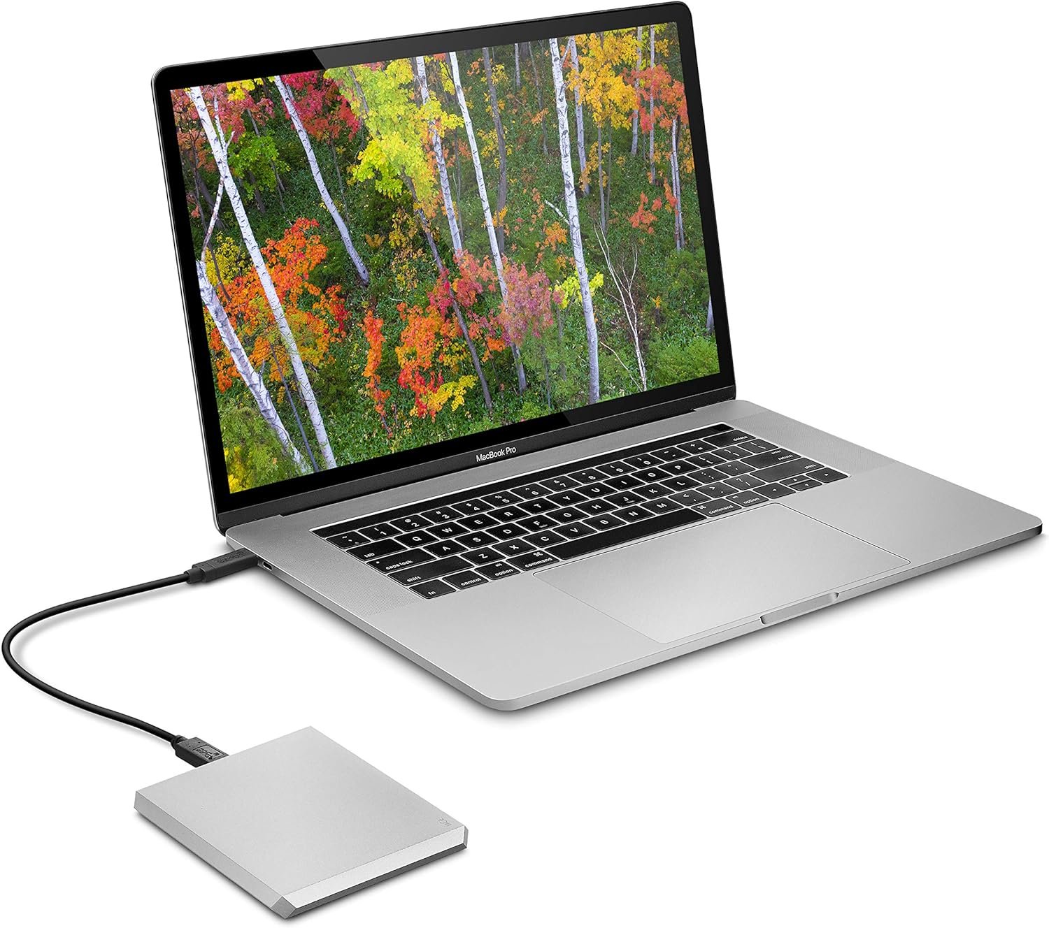 LaCie 2TB USB 3.1 Type-C Mobile Drive (Moon Silver) STHG2000400 - Image 2