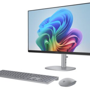 HP OmniStudio X All-in-One Desktop AI PC 27, Intel Ultra 7 256V, 16GB, 1TB SSD, 27 Inch FHD Touchscreen, Windows 11, HP KB & Mouse Combo, Silver