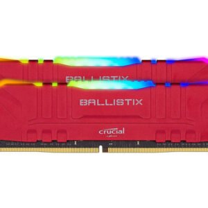 Crucial Ballistix Memory Kit RGB 16GB(2x8GB) DDR4 Red Color CL15 3000MHz
