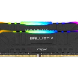 Crucial Ballistix Memory Kit RGB 16GB(2x8GB) DDR4 Black Color CL16 3600MHz