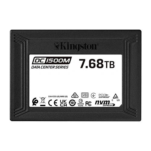 Kingston DC1500M 7.68TB U.2 NVMe Gen3 Enterprise SSD SFYRSK-1000G