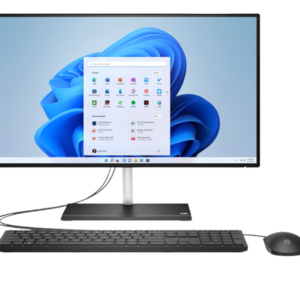 HP 24-cb1009ne Intel i5 12th Gen, 8GB 512GB SSD, 23.8 Inch FHD Touch, 2GB Graphics, Win 11 Home, All-in-One Desktop, Black