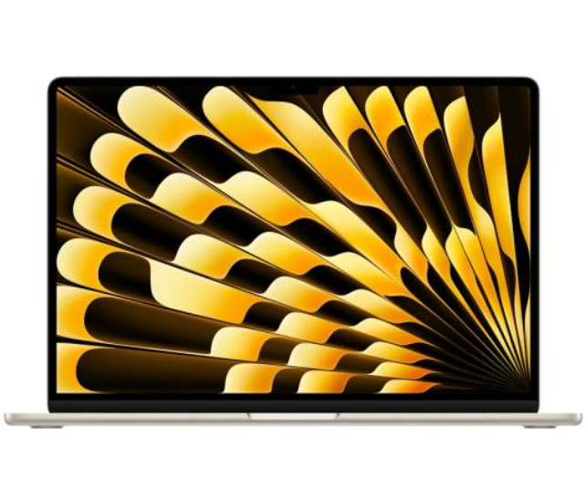 Apple MacBook Air M2 Chip with 8-core CPU, 10-core GPU 8GB 256GB SSD, 15.3 Inch, Starlight, English Keyboard, MQKU3