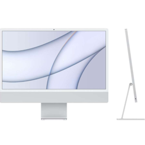 Apple iMac 24 Inch 2021, Apple M1 Chip 8 Core GPU, 8GB RAM, 512GB Storage, 4.5K Retina Display, Blue MGPL3