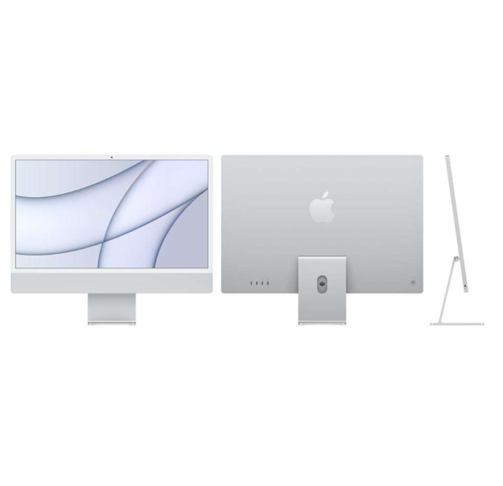 Apple iMac 24 Inch 2021, Apple M1 Chip 8 Core GPU, 8GB RAM, 512GB Storage, 4.5K Retina Display, Silver MGPD3 - Image 3