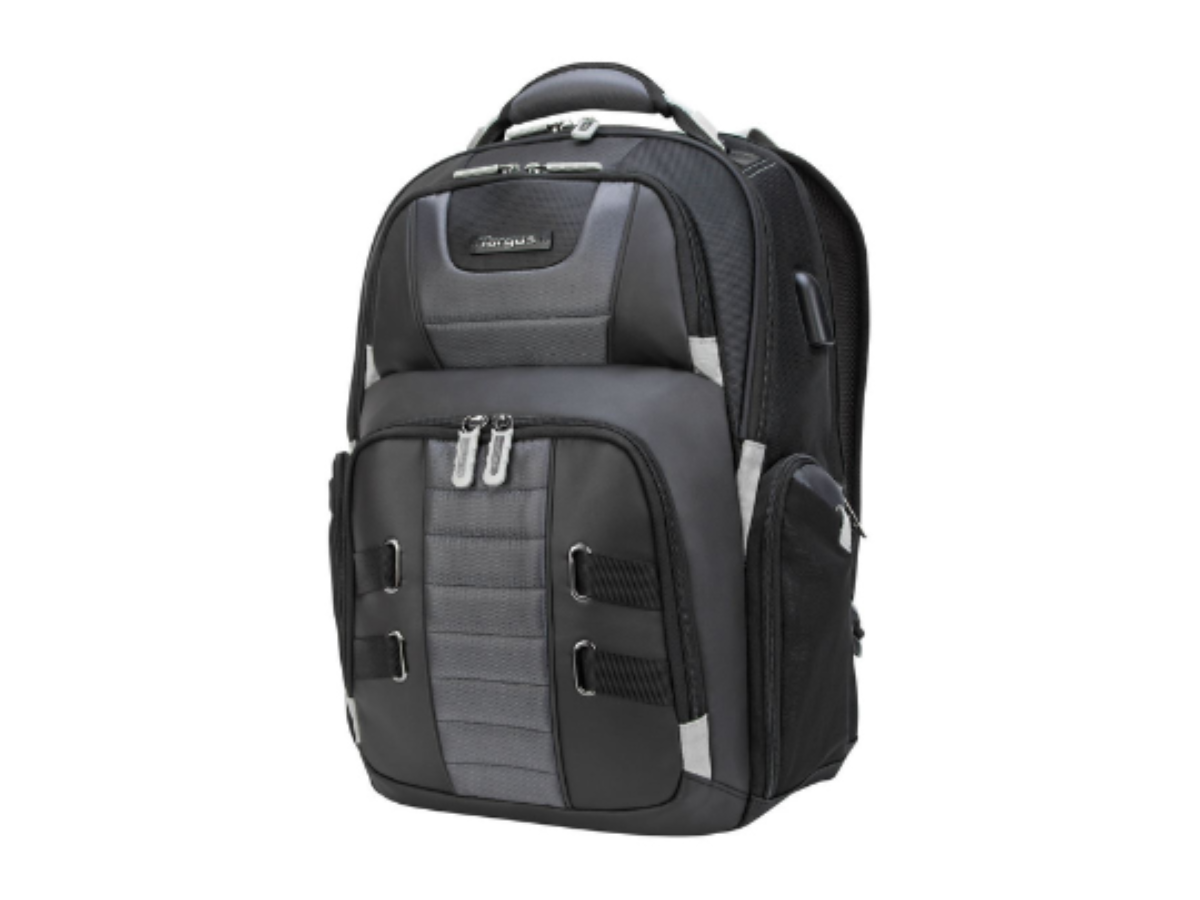 Targus DrifterTrek 15.6-17.3" Laptop Backpack with USB Power Pass-Thru - Black - Image 2