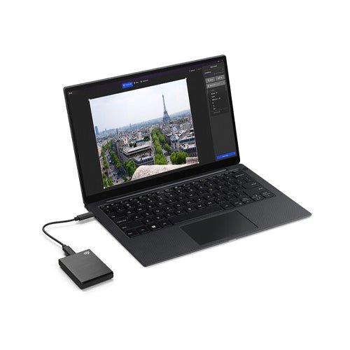 Seagate 2TB One Touch USB 3.2 Gen 2 External SSD (Black Woven Fabric) - STKG2000400 - Image 5