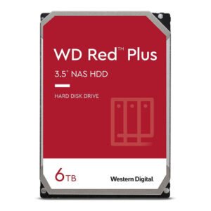 WD 6TB WD60EFPX Red Plus SATA III 3.5 Inch Internal NAS HDD - WD60EFPX
