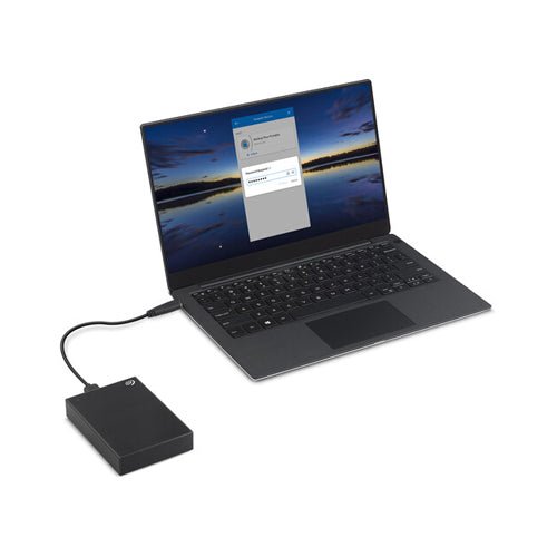 Seagate 4TB One Touch USB 3.2 Gen 1 External Hard Drive with Password Protection - Black - Image 7