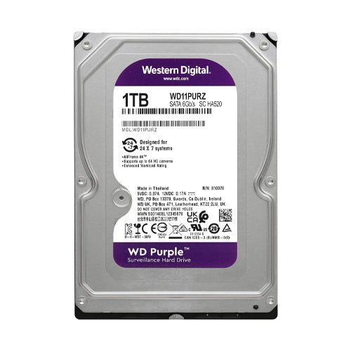 WD Purple Surveillance Hard Drive - 1TB - WD11PURZ - Image 2
