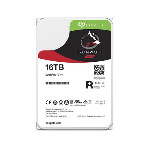 Seagate 16TB IronWolf Pro 7200 rpm SATA III 3.5" Internal NAS HDD - ST16000NT001 - Image 2