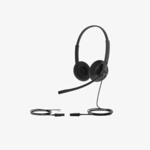 Yealink YHS34 Dual Lite Wired Headset QD to RJ9