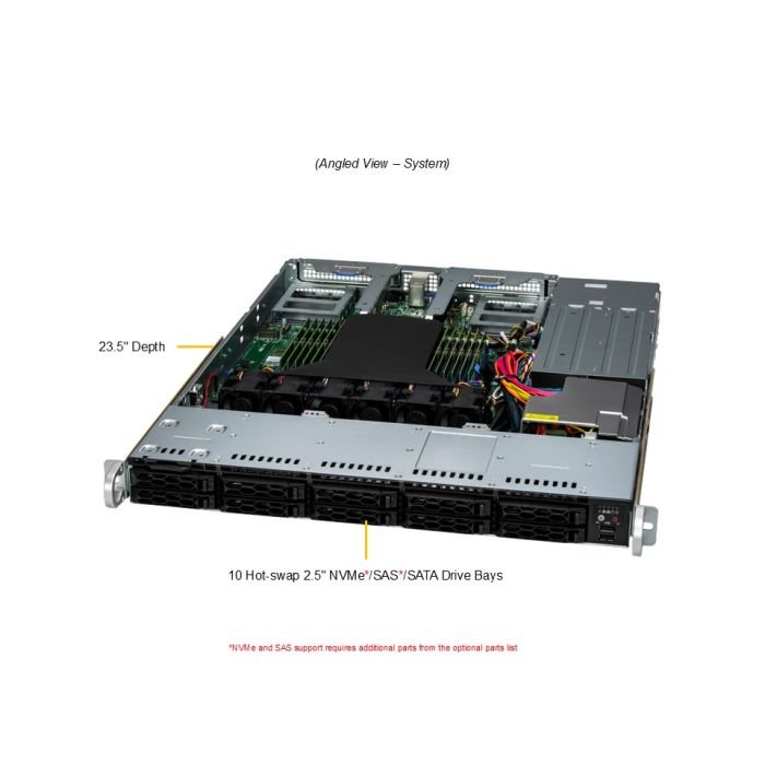 Supermicro 1U A+ CloudDC SuperServer (AS -1115CS-TNR) - Image 2