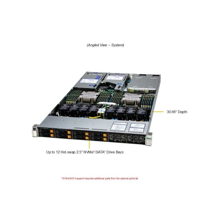 Supermicro 1U Hyper SuperServer (AS -1126HS-TN) - Image 2