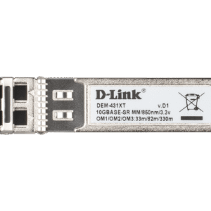 D-Link DEM-431XT 10GBASE-SR SFP+ Multi-Mode Transceiver (300m)
