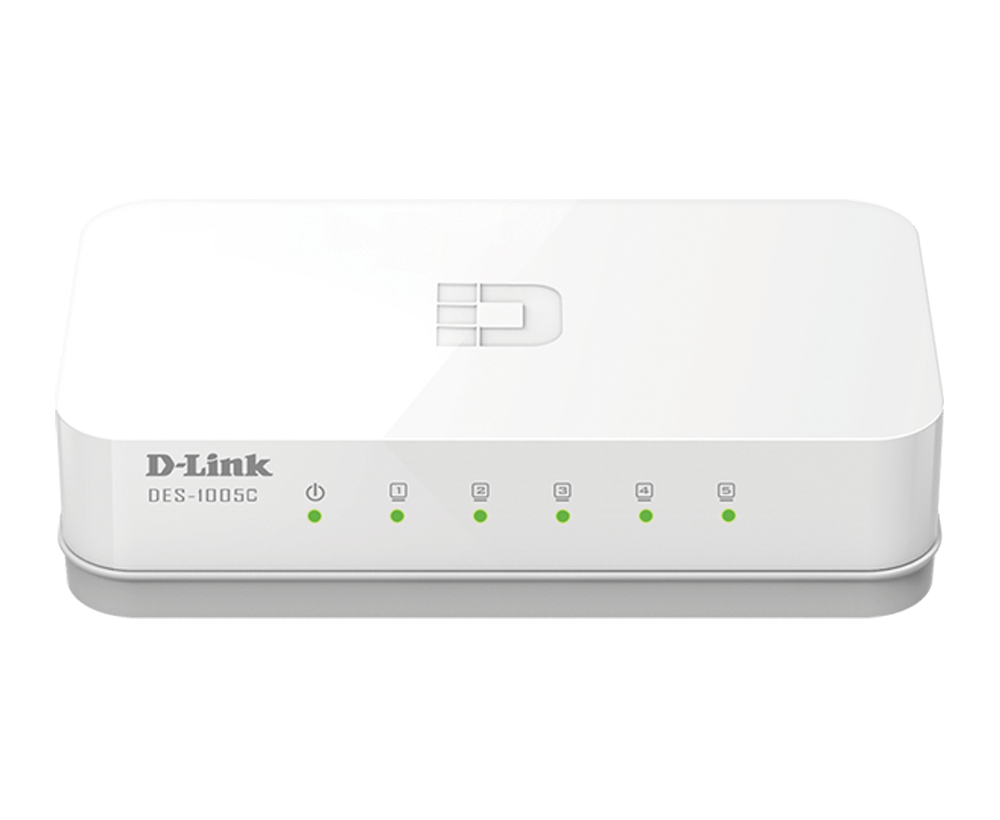 D-Link DES-1005C 5-Port Fast Ethernet Unmanaged Switch - Image 2