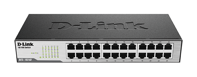 D-Link DES-1024D 24-Port Fast Ethernet Unmanaged Desktop Switch - Image 2