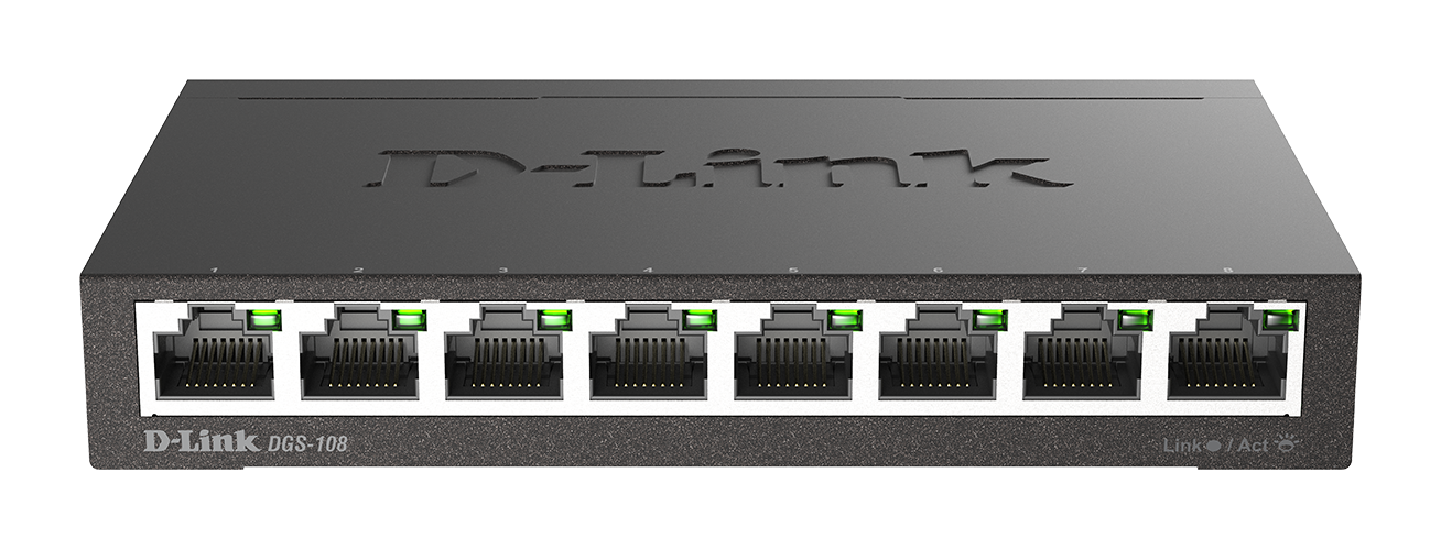D-Link DGS-108 8-Port Gigabit Unmanaged Desktop Switch - Image 2