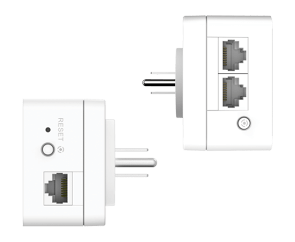 D-Link DHP-P621AV Powerline AV2 1000 2-Port Gigabit Passthrough Starter Kit