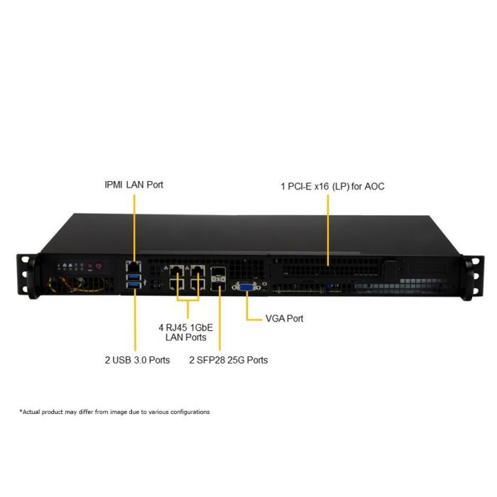 Supermicro 1U IOT/Embedded System (SYS-510D-10C-FN6P) - Image 4