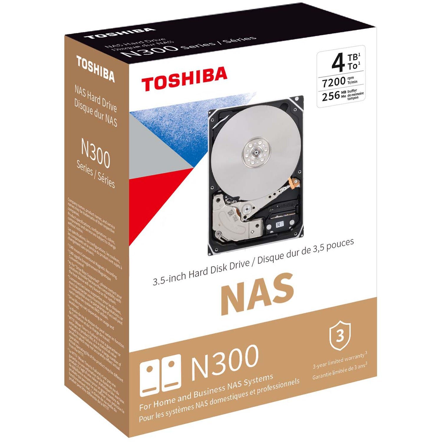 Toshiba N300 NAS 6TB SATA HARD DRIVE - HDWG460EZSTA - Image 3